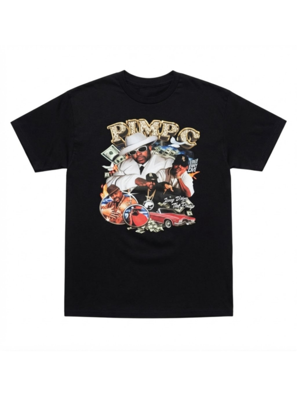 Pimp C Graphic Tee UGK Bun B Underground Kings vtg Rap T-Shirt Size M